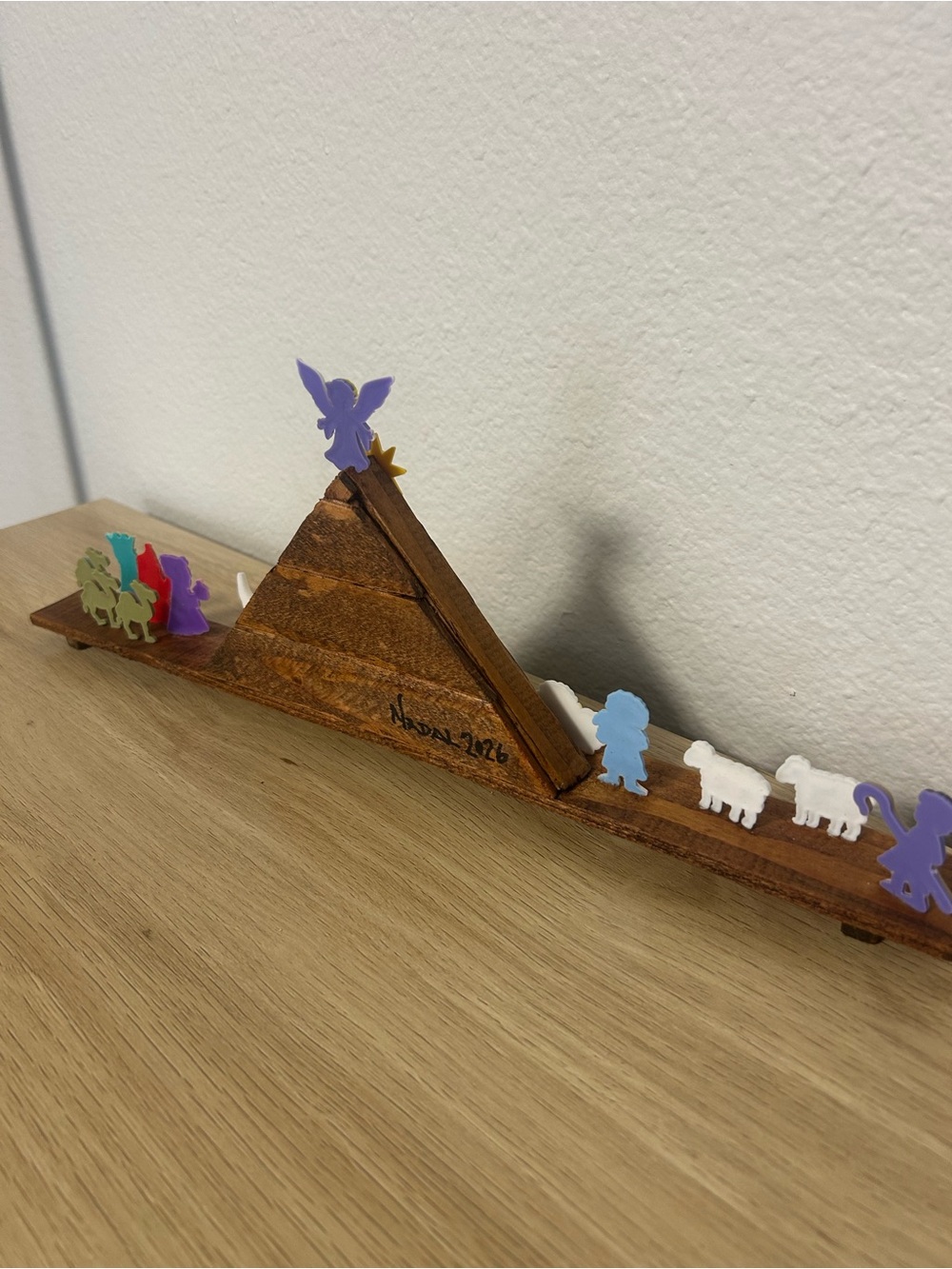 Wooden Mini Nativity Set with Figurines - Multicolor - Picture 3 of 8